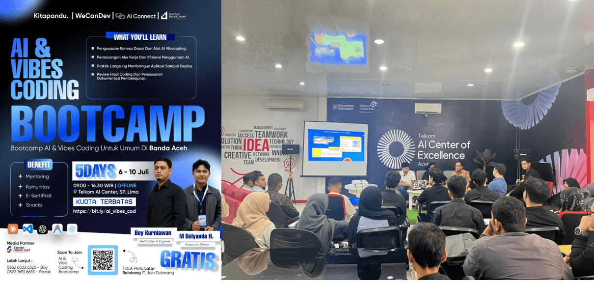 Meluruskan Narasi: Bootcamp “AI & Vibes Coding” Adalah Inisiatif Murni Akar Rumput, Bukan Program Pemkot Banda Aceh
