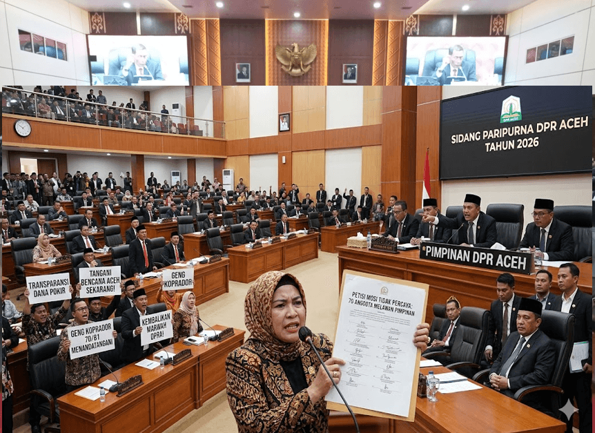 SKANDAL “PANCURI TUJOH” DI DPR ACEH: Oligarki Elit Geng Komprador Diduga Rampok Triliunan APBA 2026 Perparah Krisis DPRA