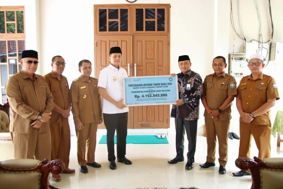 Terima Dividen Rp 4,19 Miliar dari PT Bank Aceh Syariah, Ini Kata Bupati Aceh Selatan
